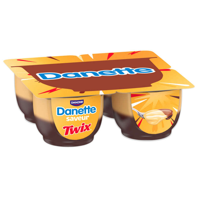 Danette saveur twix 4x115g Danette saveur twix 4x115g