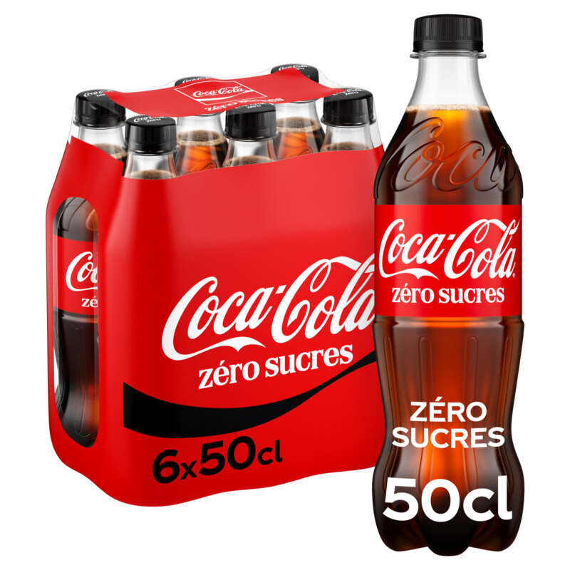 Coca-cola sans sucres 6x50cl Coca-cola sans sucres 6x50cl