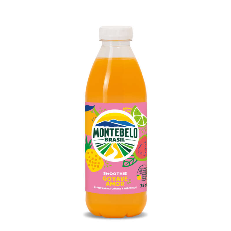 Montebelo Smoothie Goyave Orange Ananas & Citron Vert 750ml Montebelo Smoothie Goyave Orange Ananas & Citron Vert 750ml