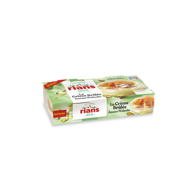 Rians Crème Brulée à la pistache 2x100g Rians Crème Brulée à la pistache 2x100g