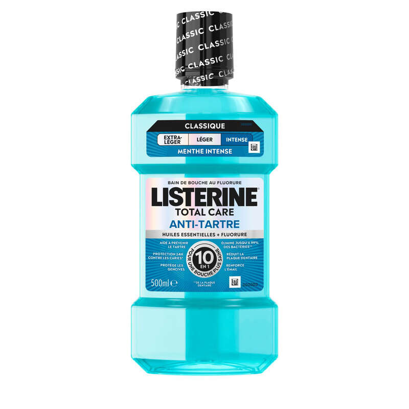 Listerine Bain de Bouche Total Care 10 en 1 Menthe Douce 250ml Listerine Bain de Bouche Total Care 10 en 1 Menthe Douce 250ml