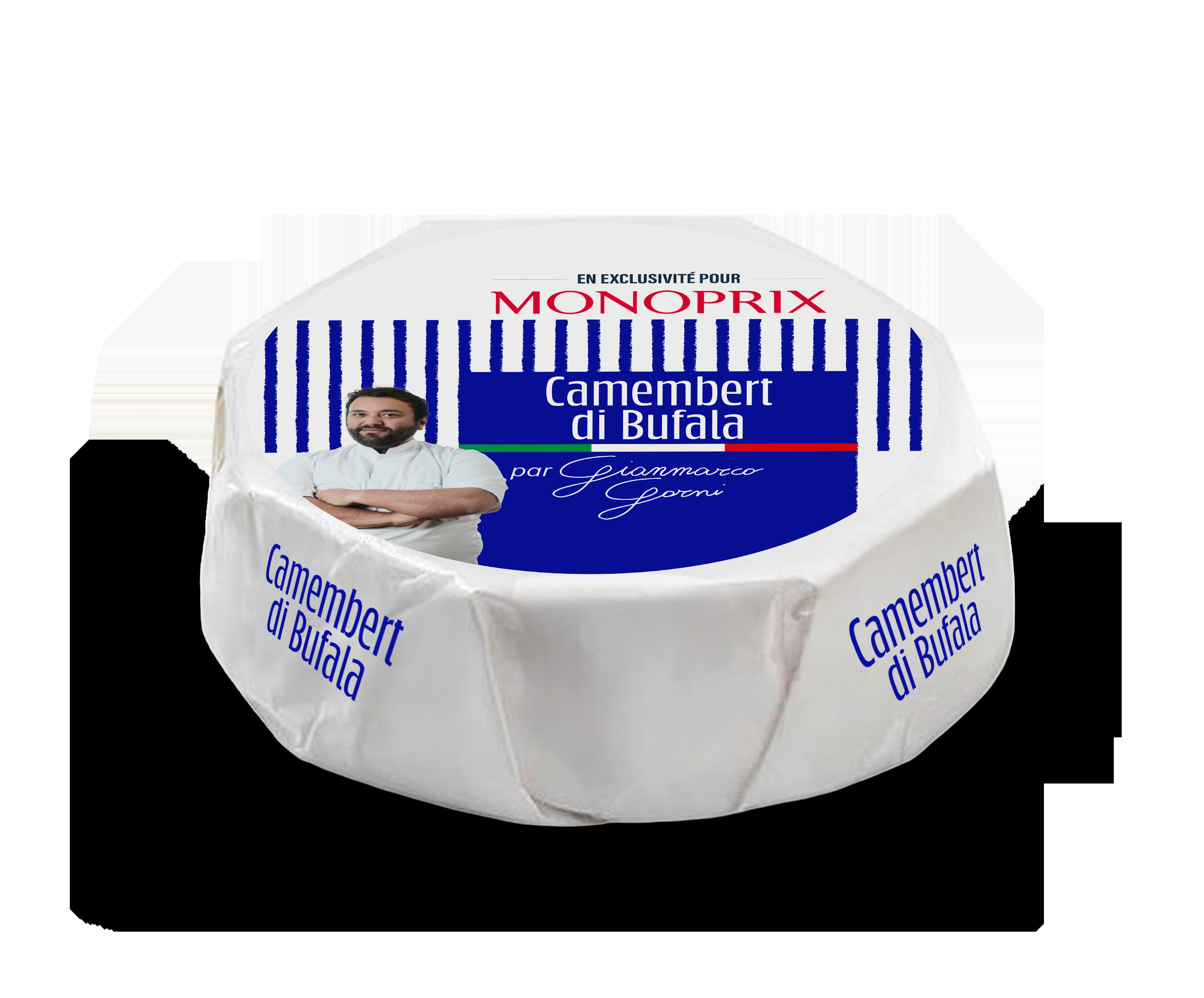 Monoprix x Gianmarco Gorni Camembert di Bufala 250g Monoprix x Gianmarco Gorni Camembert di Bufala 250g