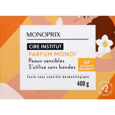 Monoprix Cire Institut Monoï 400g Monoprix Cire Institut Monoï 400g