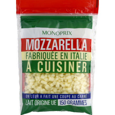 Monoprix Cossettes Mozzarella 150g Monoprix Cossettes Mozzarella 150g