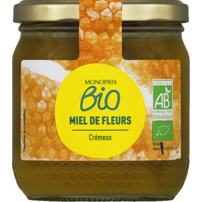 Monoprix Bio Miel de Fleurs Crémeux 500g Monoprix Bio Miel de Fleurs Crémeux 500g