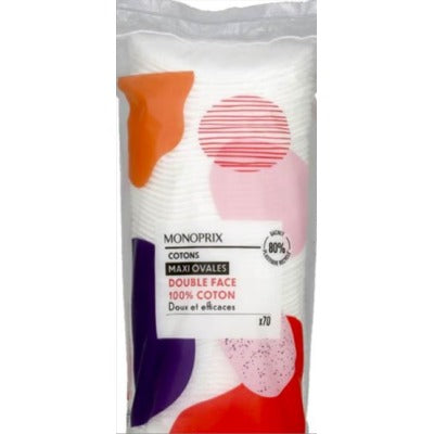 Monoprix Cotons Maxi Ovales Duo x70 Monoprix Cotons Maxi Ovales Duo x70