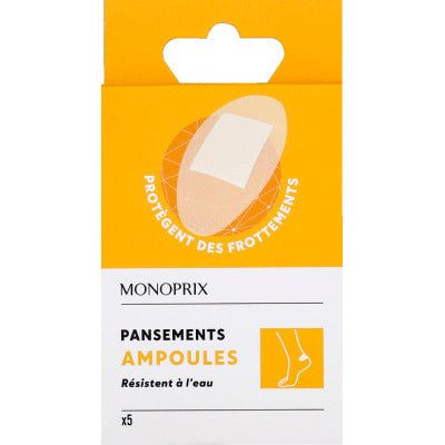 Monoprix Pansements Ampoules X5 Monoprix Pansements Ampoules X5