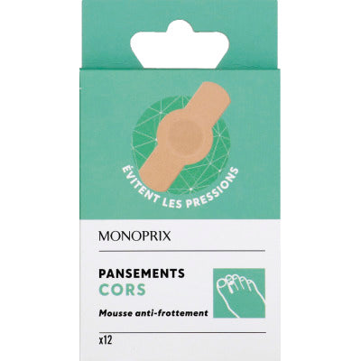 Monoprix Pansements Cors X 12 Monoprix Pansements Cors X 12