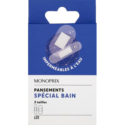 Monoprix Pansements Bains Étanches X20 Monoprix Pansements Bains Étanches X20