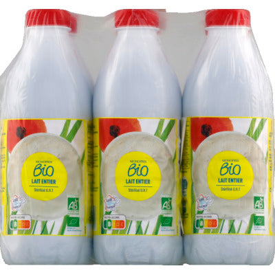 Monoprix Bio Lait Entier Stérilisé Le Pack De 6X1L Monoprix Bio Lait Entier Stérilisé Le Pack De 6X1L