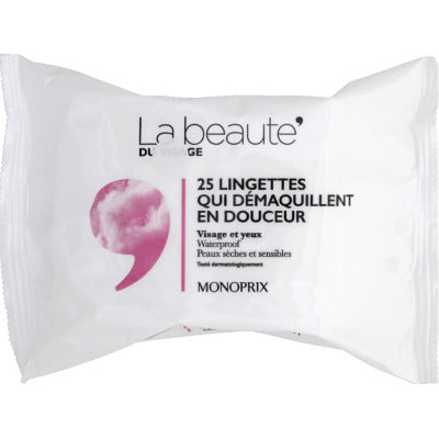 Monoprix La Beauté Les Lingettes Qui Démaquillent En Douceur X25 Monoprix La Beauté Les Lingettes Qui Démaquillent En Douceur X25