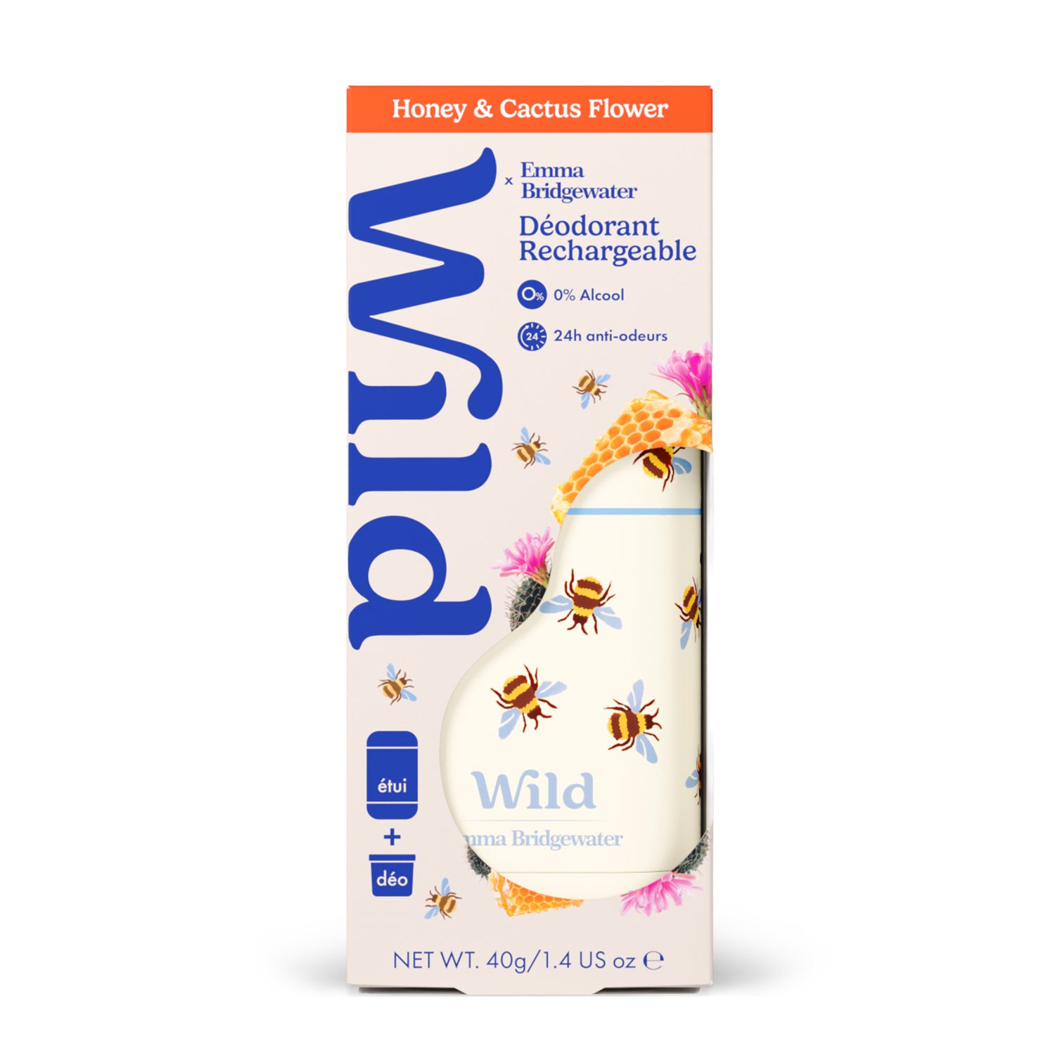 Wild Déodorant starter kit miel et fleur de cactus 40g Wild Déodorant starter kit miel et fleur de cactus 40g