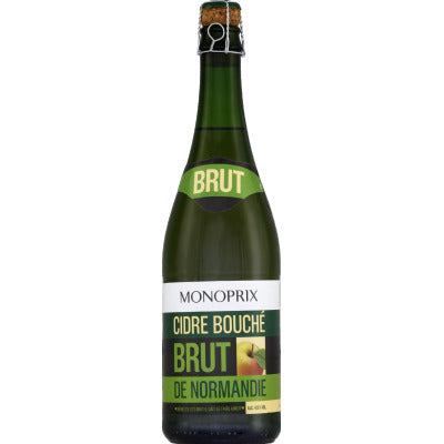Monoprix Cidre de Normandie brut bouché 75cl Monoprix Cidre de Normandie brut bouché 75cl