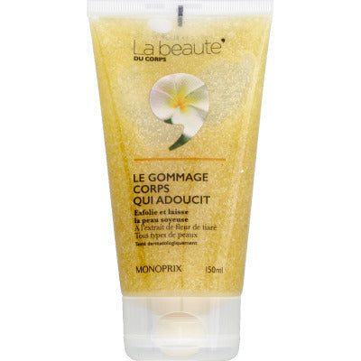 Monoprix Gommage Corps À La Fleur De Tiaré Tous Types De Peaux 150Ml Monoprix Gommage Corps À La Fleur De Tiaré Tous Types De Peaux 150Ml