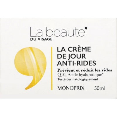 Monoprix La Beauté La Crème De Jour Anti-Rides 50ml Monoprix La Beauté La Crème De Jour Anti-Rides 50ml