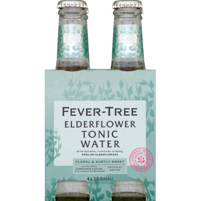 Fever Tree elderflower tonic water Fever Tree elderflower tonic water