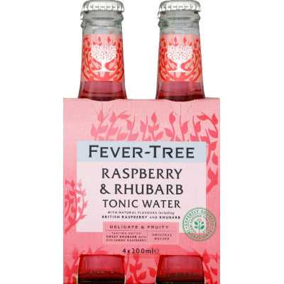 Fever Tree raspeberry & rhubarb 4x 20cl Fever Tree raspeberry & rhubarb 4x 20cl