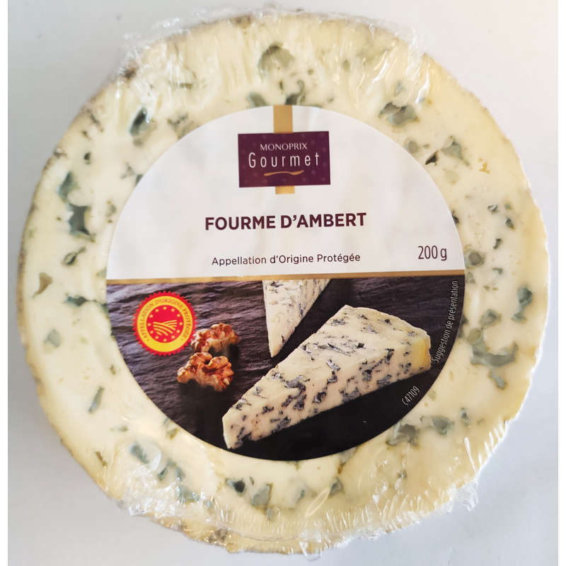 Monoprix Gourmet Fourme d'Ambert 200g Monoprix Gourmet Fourme d'Ambert 200g