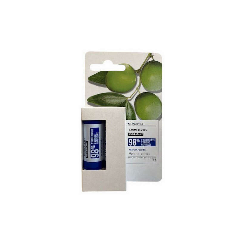 Monoprix Baume Lèvres Hydratant à l'Huile de Jojoba & Beurre de Karité 8g Monoprix Baume Lèvres Hydratant à l'Huile de Jojoba & Beurre de Karité 8g
