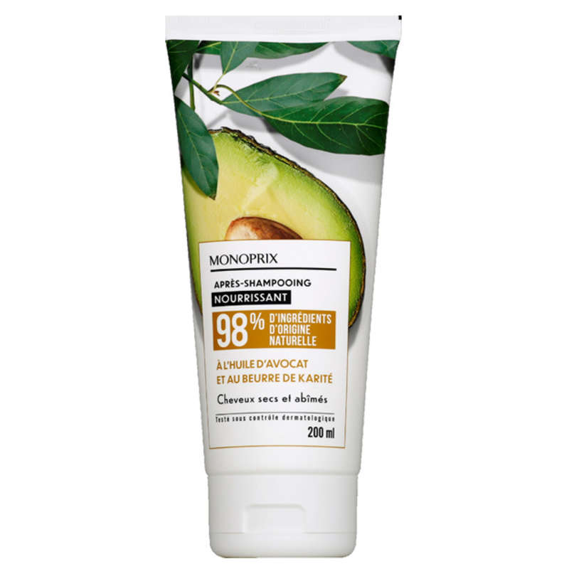 Monoprix Après-Shampooing Nourrissant Au Beurre De Karité 200Ml Monoprix Après-Shampooing Nourrissant Au Beurre De Karité 200Ml