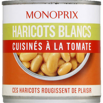 Monoprix Haricots Blancs Cuisinés à la Tomate 250g Monoprix Haricots Blancs Cuisinés à la Tomate 250g
