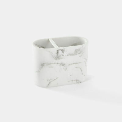 Monoprix Maison Organiseur Maquillage, Polyrésine Effet Marbre Monoprix Maison Organiseur Maquillage, Polyrésine Effet Marbre