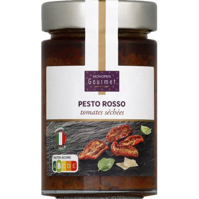Monoprix Gourmet Pesto Rosso tomates séchées 190g Monoprix Gourmet Pesto Rosso tomates séchées 190g