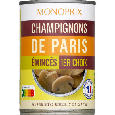 Monoprix Champignons de Paris Émincés 230g Monoprix Champignons de Paris Émincés 230g
