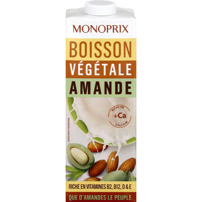 Monoprix Boisson Végétale Amande 1L Monoprix Boisson Végétale Amande 1L