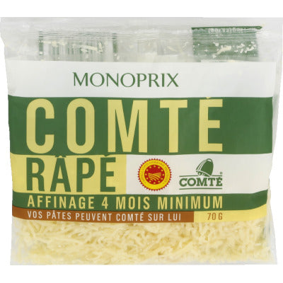 Monoprix Comté Râpé 2x70g Monoprix Comté Râpé 2x70g