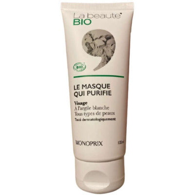 Monoprix La Beauté Bio Le Masque Argile Qui Purifie 100ml Monoprix La Beauté Bio Le Masque Argile Qui Purifie 100ml