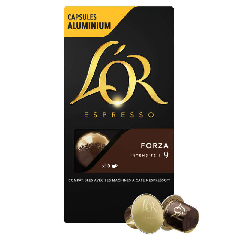 L'Or Espresso Café Forza intensité 9 x10 capsules 52g L'Or Espresso Café Forza intensité 9 x10 capsules 52g