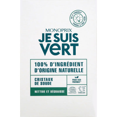 Monoprix Je Suis Vert Cristaux De Soude 500g Monoprix Je Suis Vert Cristaux De Soude 500g