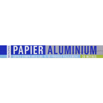 Monoprix Papier Aluminium 20 Mètres Monoprix Papier Aluminium 20 Mètres