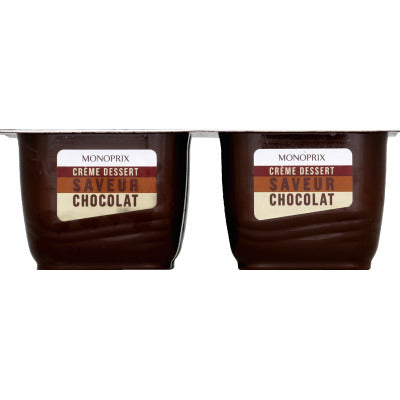 Monoprix Crème Dessert Saveur Chocolat 4x125g Monoprix Crème Dessert Saveur Chocolat 4x125g