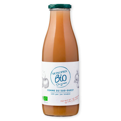 Monoprix Bio Origines Pur jus de pomme la bouteille de 75cl Monoprix Bio Origines Pur jus de pomme la bouteille de 75cl