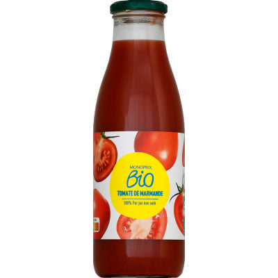 Monoprix Bio Origines 100% pur jus tomates de Marmande 75cl Monoprix Bio Origines 100% pur jus tomates de Marmande 75cl
