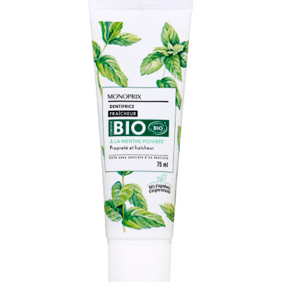 Monoprix Bio Dentifrice fraîcheur 75ml Monoprix BIO Dentifrice fraîcheur 75ml