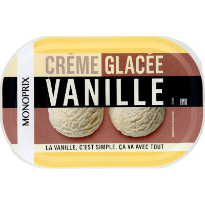 Monoprix Crème glacée vanille 500g Monoprix Crème glacée vanille 500g