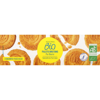 Monoprix Bio Palets Bretons Pur Beurre 100g Monoprix Bio Palets Bretons Pur Beurre 100g