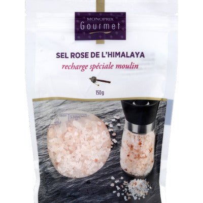Monoprix Gourmet Sel Rose de l'Himalaya Recharge spécial moulin 150g Monoprix Gourmet Sel Rose de l'Himalaya Recharge spécial moulin 150g