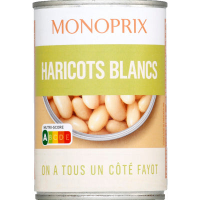 Monoprix Haricots Blancs 250g Monoprix Haricots Blancs 250G