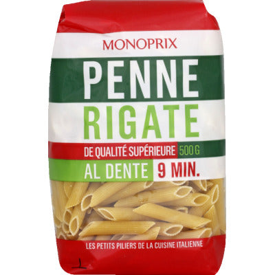 Monoprix Penne Rigate Qualité Supérieure 500g Monoprix Penne Rigate Qualité Supérieure 500G