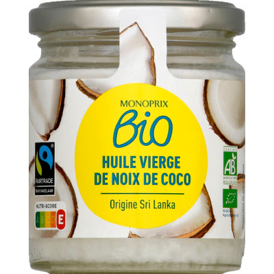 Monoprix Bio Origines Huile Vierge de Coco Origine du Sri Lanka 200ml Monoprix Bio Origines Huile Vierge de Coco Origine du Sri Lanka 200ml