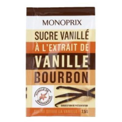 Monoprix Sucre Vanillé 5x7,5g Monoprix Sucre Vanillé 5x7,5g