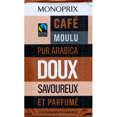 Monoprix Café Moulu Pur Arabica Doux, Savoureux & Parfumé, 250g Monoprix Café Moulu Pur Arabica Doux, Savoureux & Parfumé, 250g