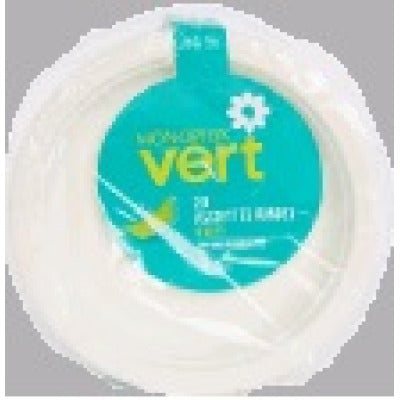 Monoprix Vert Assiettes Blanche X20 18Cm Monoprix Vert Assiettes Blanche X20 18Cm