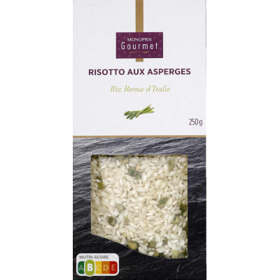 Monoprix Gourmet Risotto aux Asperges au Riz carnaroli d'Italie 250g Monoprix Gourmet Risotto aux Asperges au Riz carnaroli d'Italie 250g