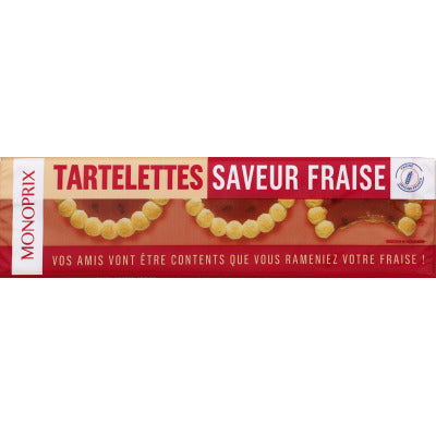 Monoprix Tartelettes saveur fraise 150g Monoprix Tartelettes saveur fraise 150g
