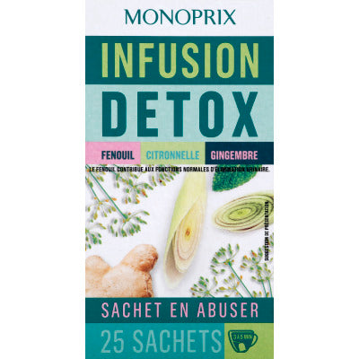 Monoprix Infusion Détox 40g Monoprix Infusion Détox 40g